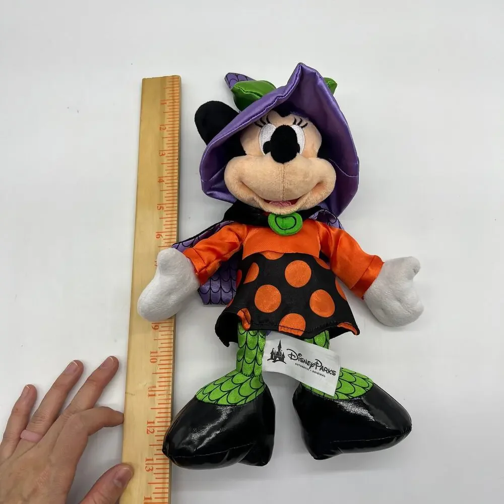 Disney Parks Minnie Mouse Halloween Plush Stuffed Dolls Witch 12